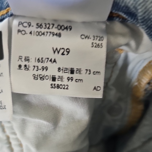 Levi's 501 Festival VSCO Cut Off Denim Distressed Women Shorts Size 29 - Picture 11 of 11